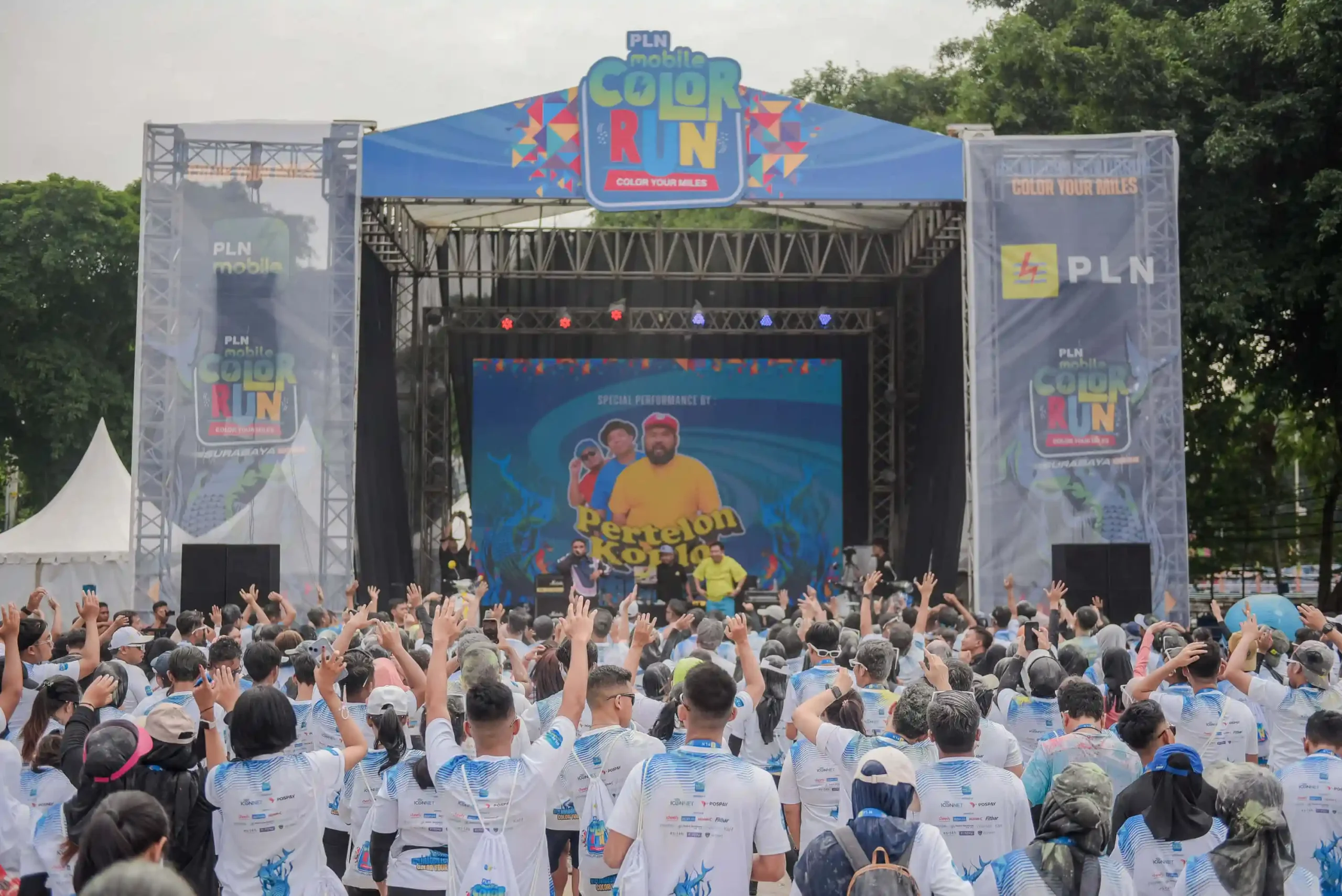 Dokumentasi PLN Mobile Color Run Surabaya 2024